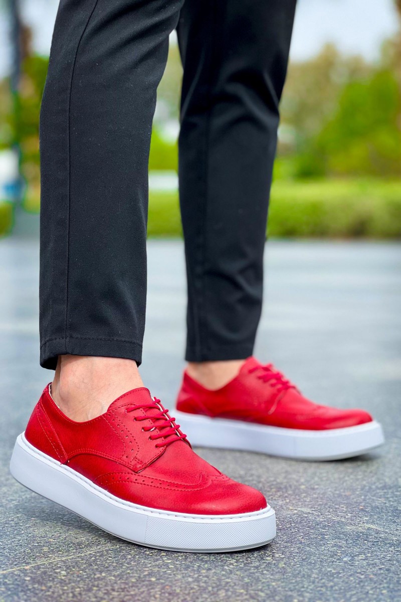 Erkek Sneaker - Kırmızı  - 149