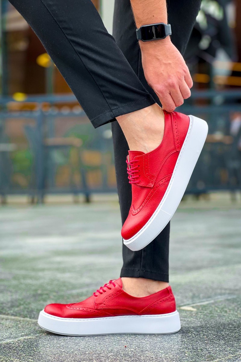 Erkek Sneaker - Kırmızı  - 149