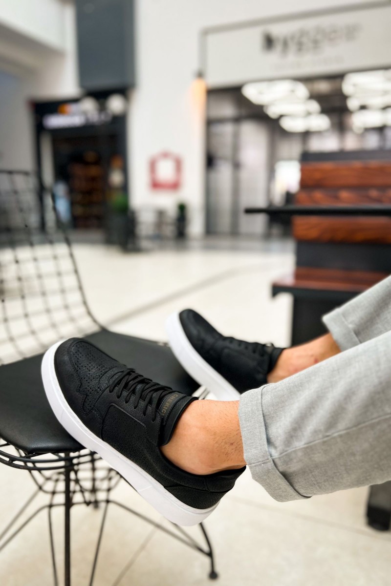 Erkek Sneaker - Siyah Beyaz - 153