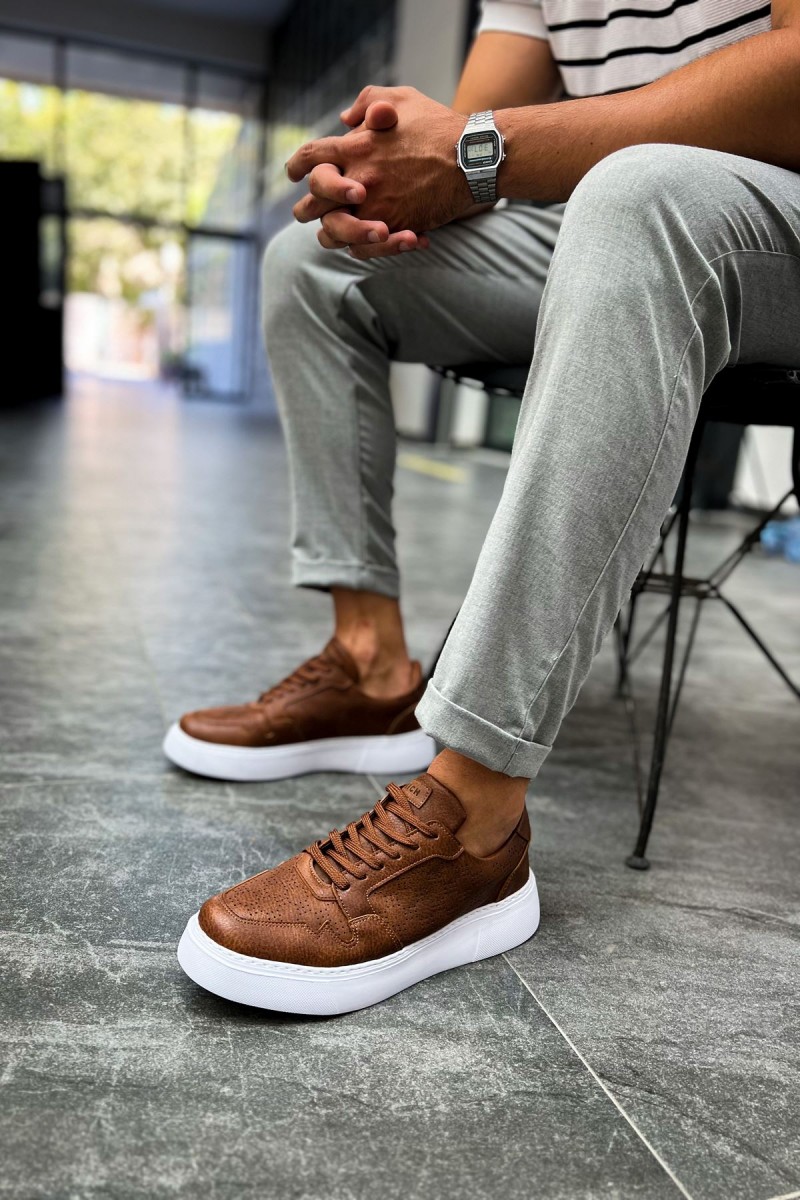 Mens Sneakers - Tan - 153