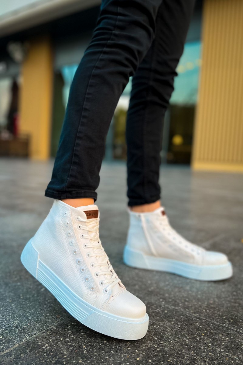 Erkek Bilekli Sneaker - Beyaz - 167