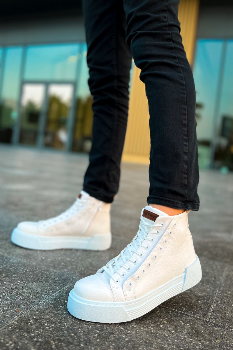 Erkek Bilekli Sneaker - Beyaz - 167