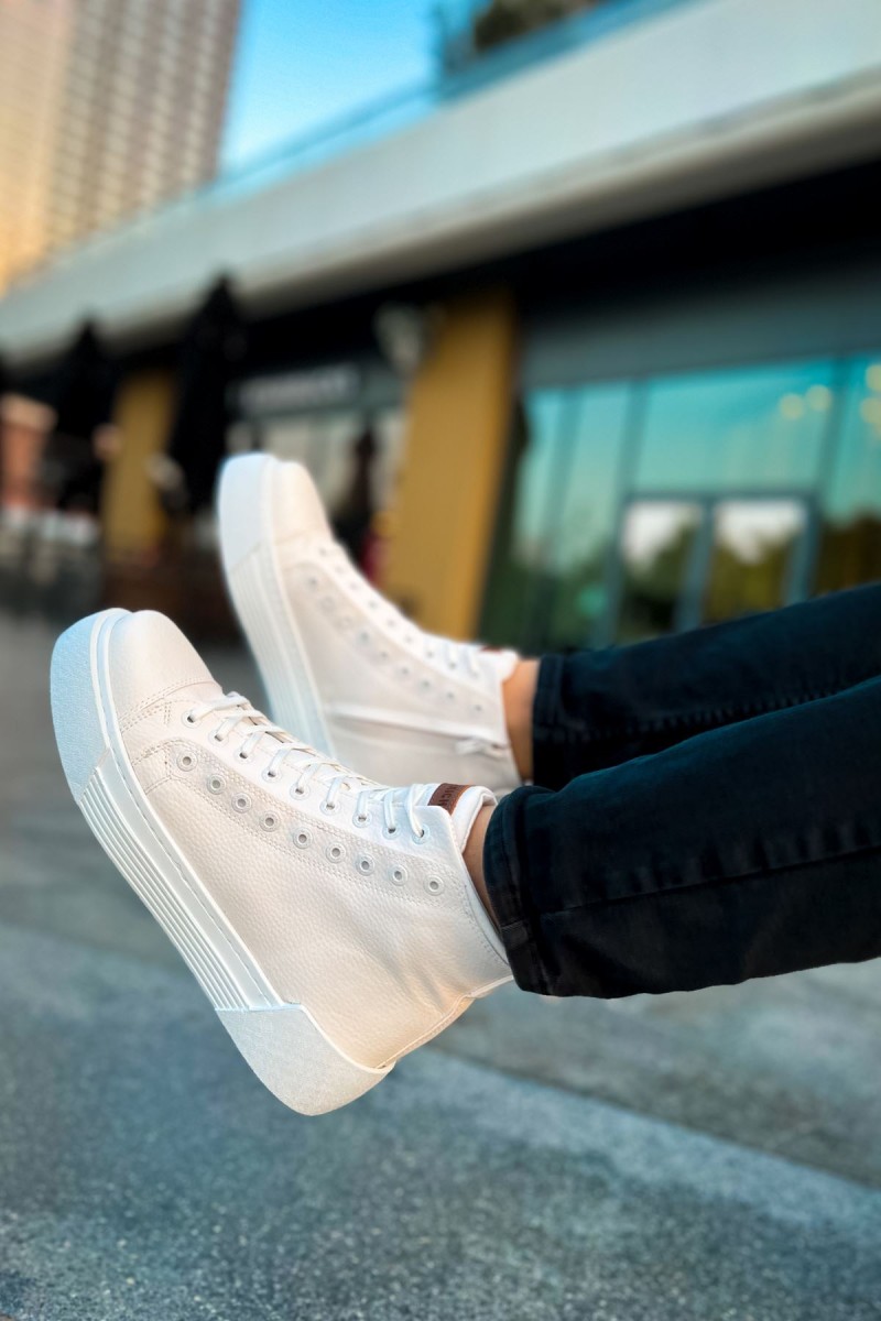 Erkek Bilekli Sneaker - Beyaz - 167