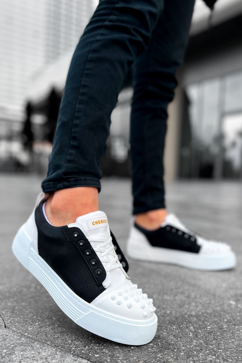 Erkek Sneaker - Beyaz Siyah - 169