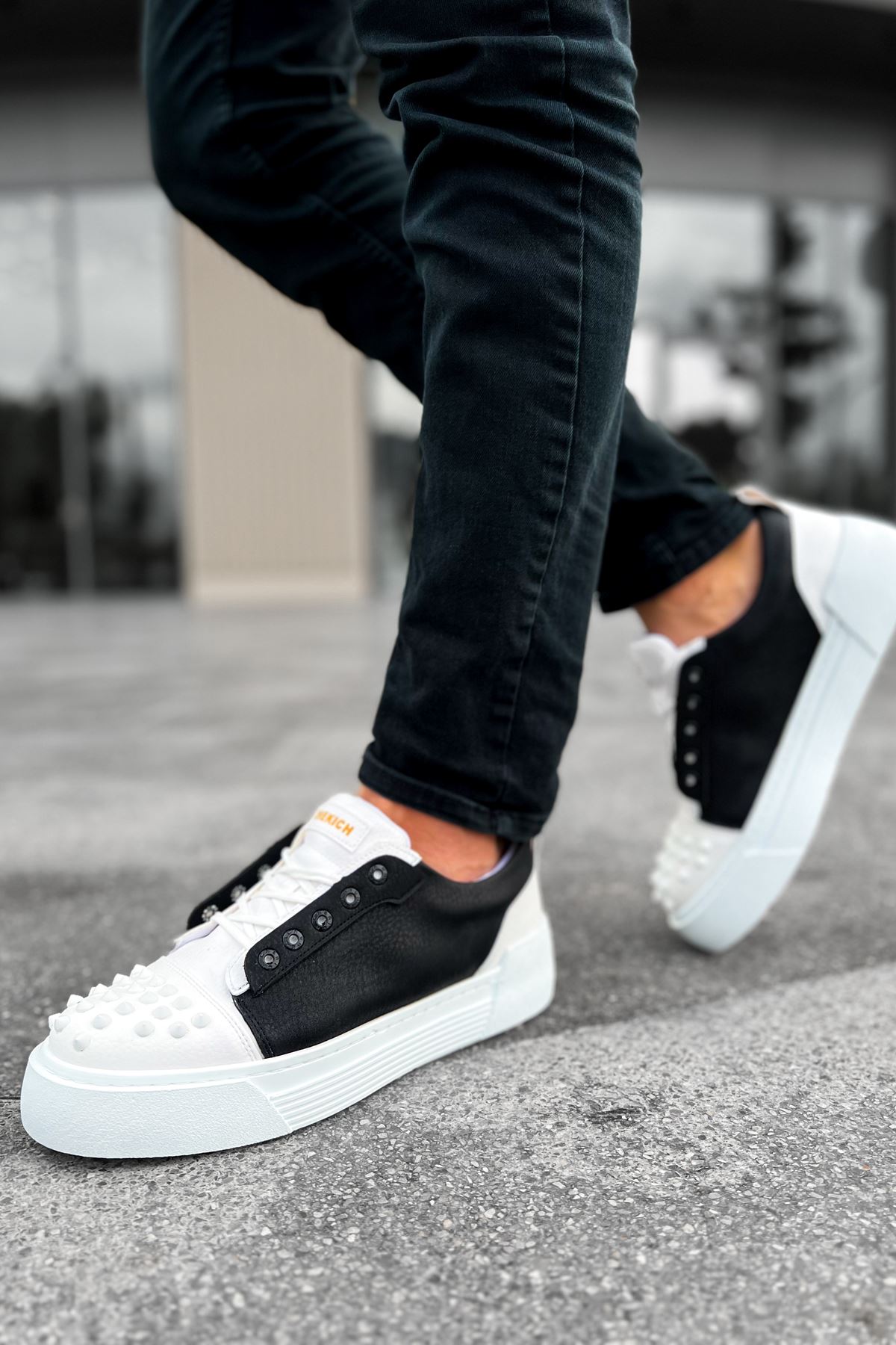 Erkek Sneaker - Beyaz Siyah - 169