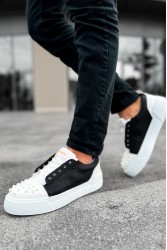 Erkek Sneaker - Beyaz Siyah - 169