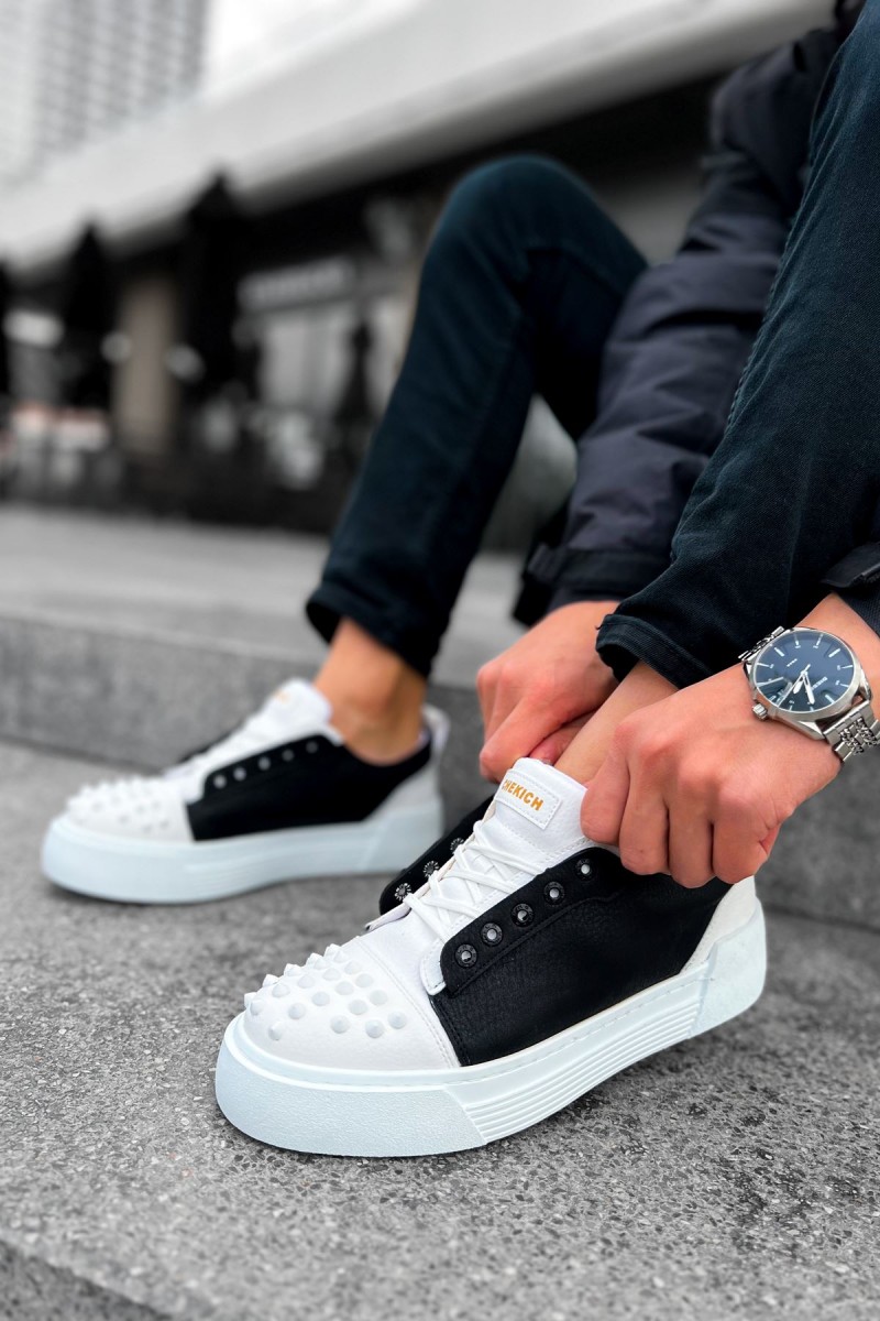 Erkek Sneaker - Beyaz Siyah - 169