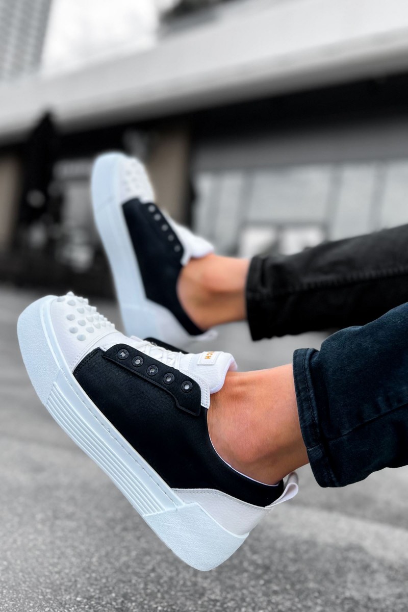 Erkek Sneaker - Beyaz Siyah - 169