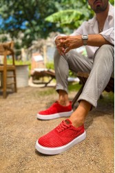 Erkek Sneaker - Kırmızı - 173