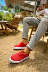 Erkek Sneaker - Kırmızı - 173