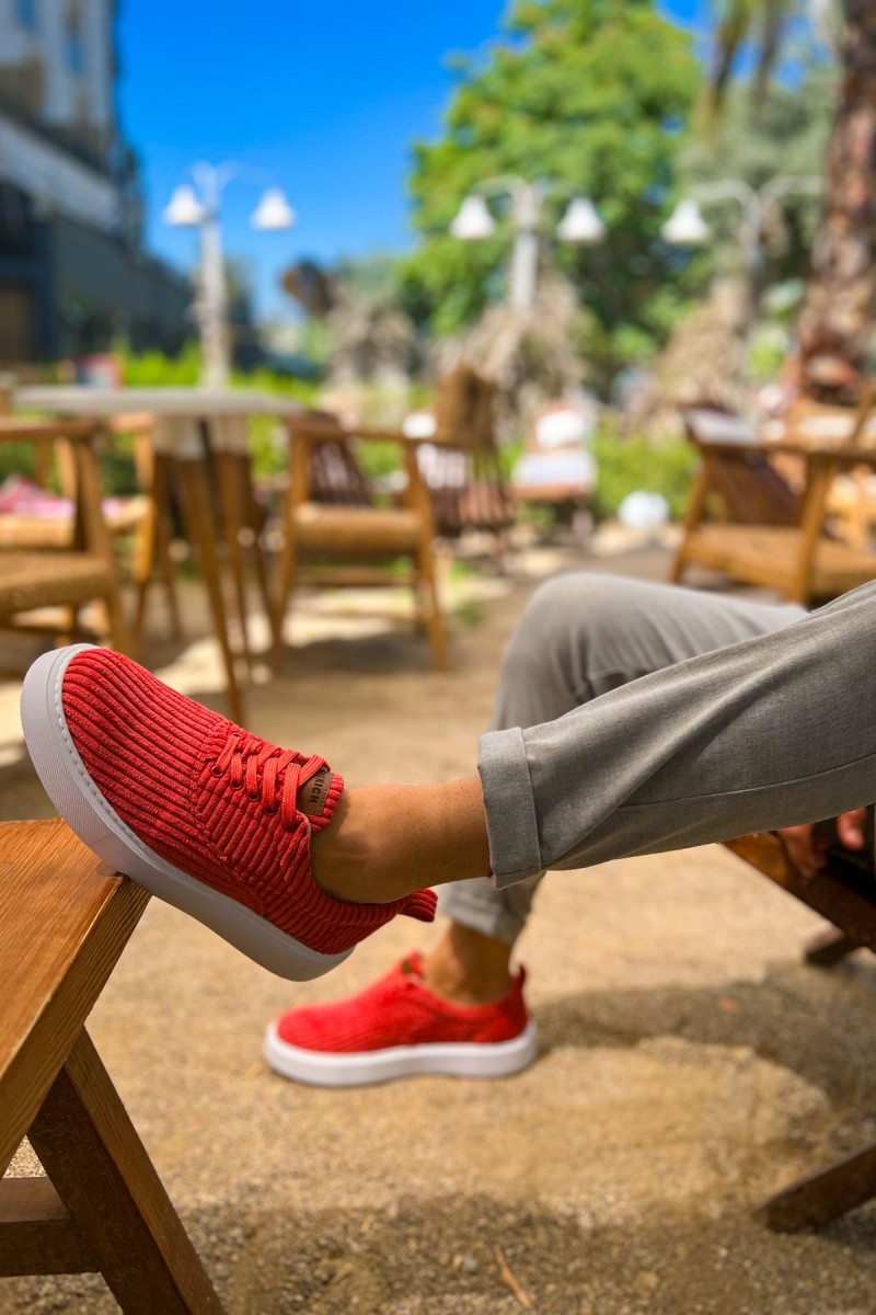 Erkek Sneaker - Kırmızı - 173