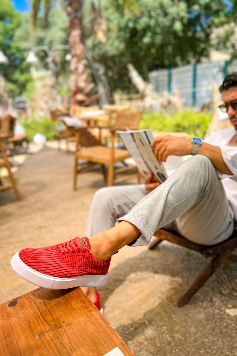 Erkek Sneaker - Kırmızı - 173