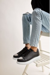 Erkek Sneaker - Siyah Beyaz - 175