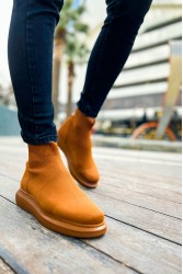 Erkek Bilekli Sneaker - Taba - 207