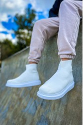 Erkek Bilekli Sneaker - Beyaz - 207