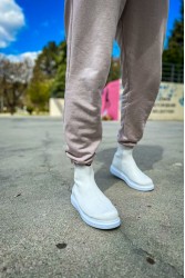 Erkek Bilekli Sneaker - Beyaz - 207