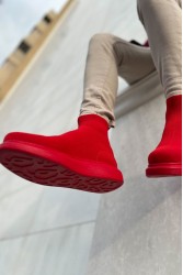 Erkek Bilekli Sneaker - Kırmızı - 207