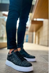 Erkek Sneaker - Siyah Beyaz - 209