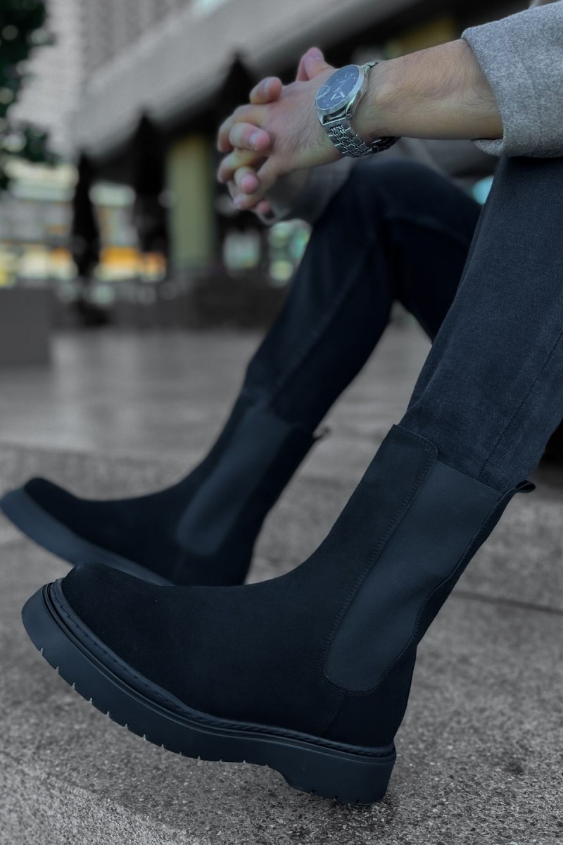 Erkek Alaska Bot - Siyah Süet - 223