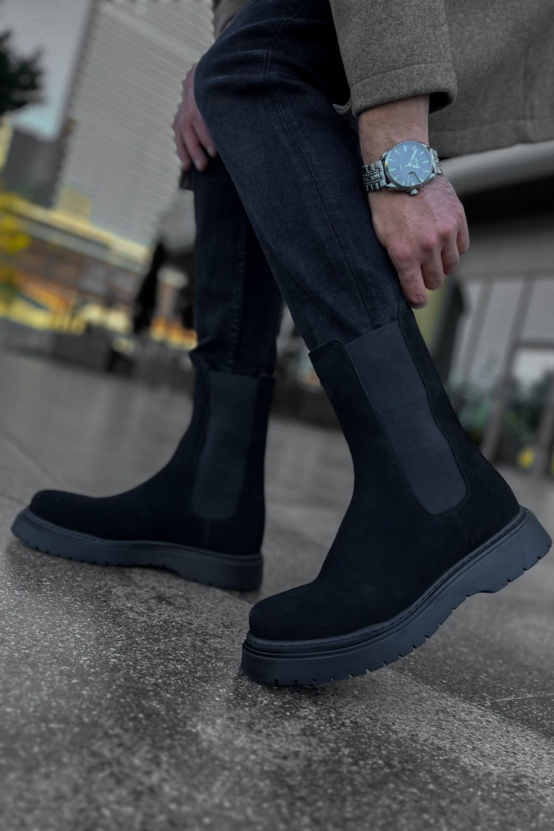 Erkek Alaska Bot - Siyah Süet - 223