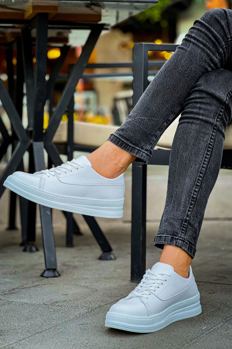 Erkek Sneaker - Beyaz - 2401