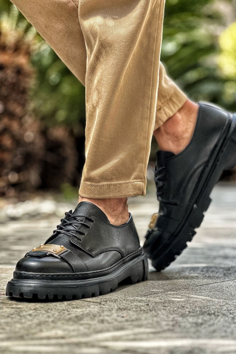 Mens Classic Shoes - Black - 2402