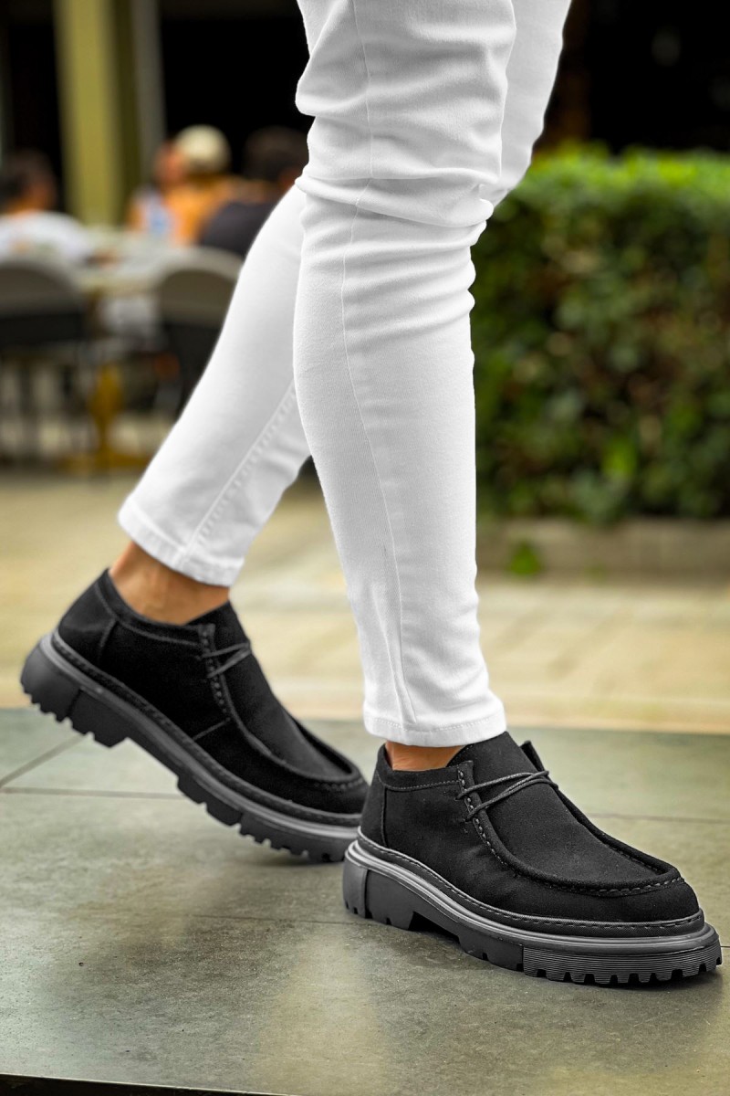 Erkek Ayakkabı - Siyah Süet - 2404