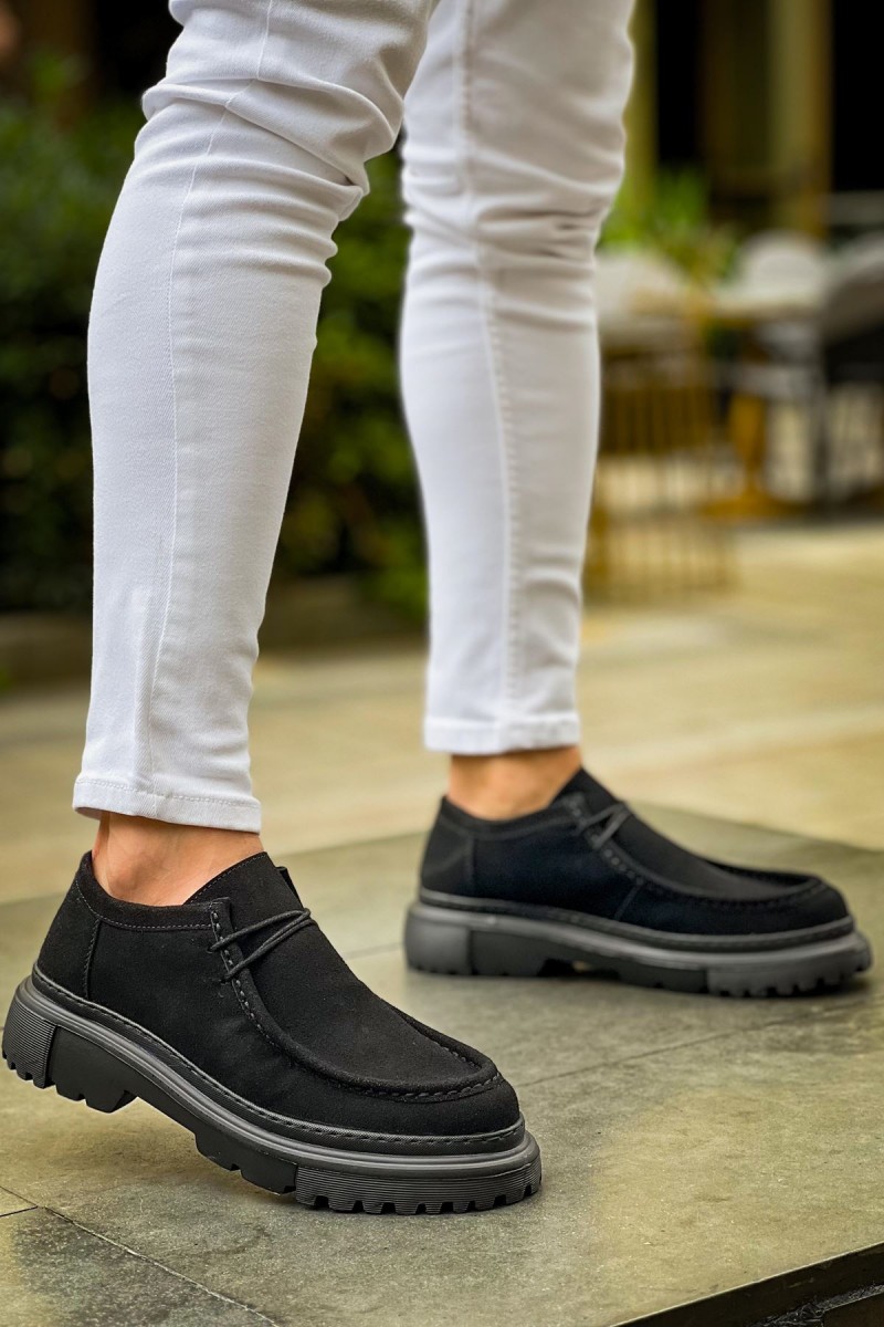 Erkek Ayakkabı - Siyah Süet - 2404