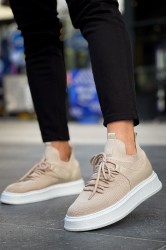Erkek Sneaker - Bej - 2408