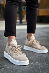 Erkek Sneaker - Bej - 2408