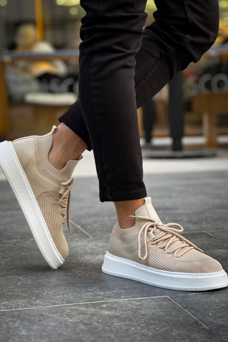 Erkek Sneaker - Bej - 2408