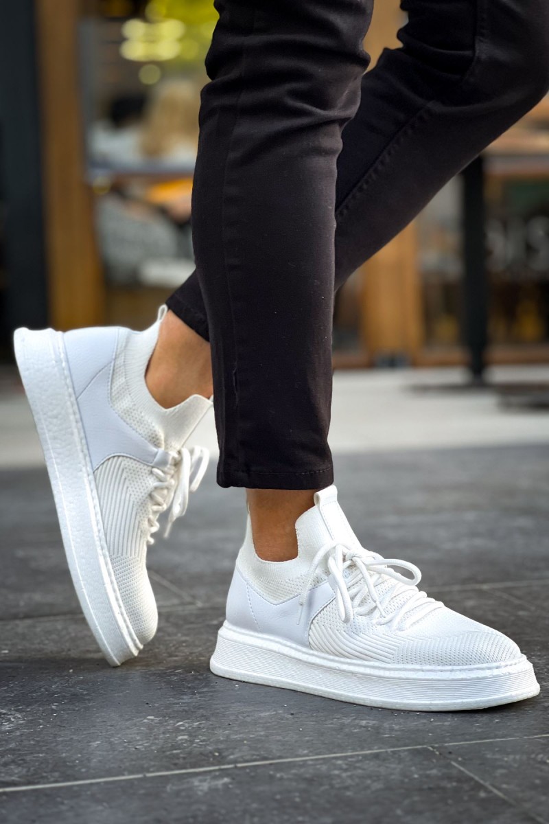 Erkek Sneaker - Beyaz - 2408