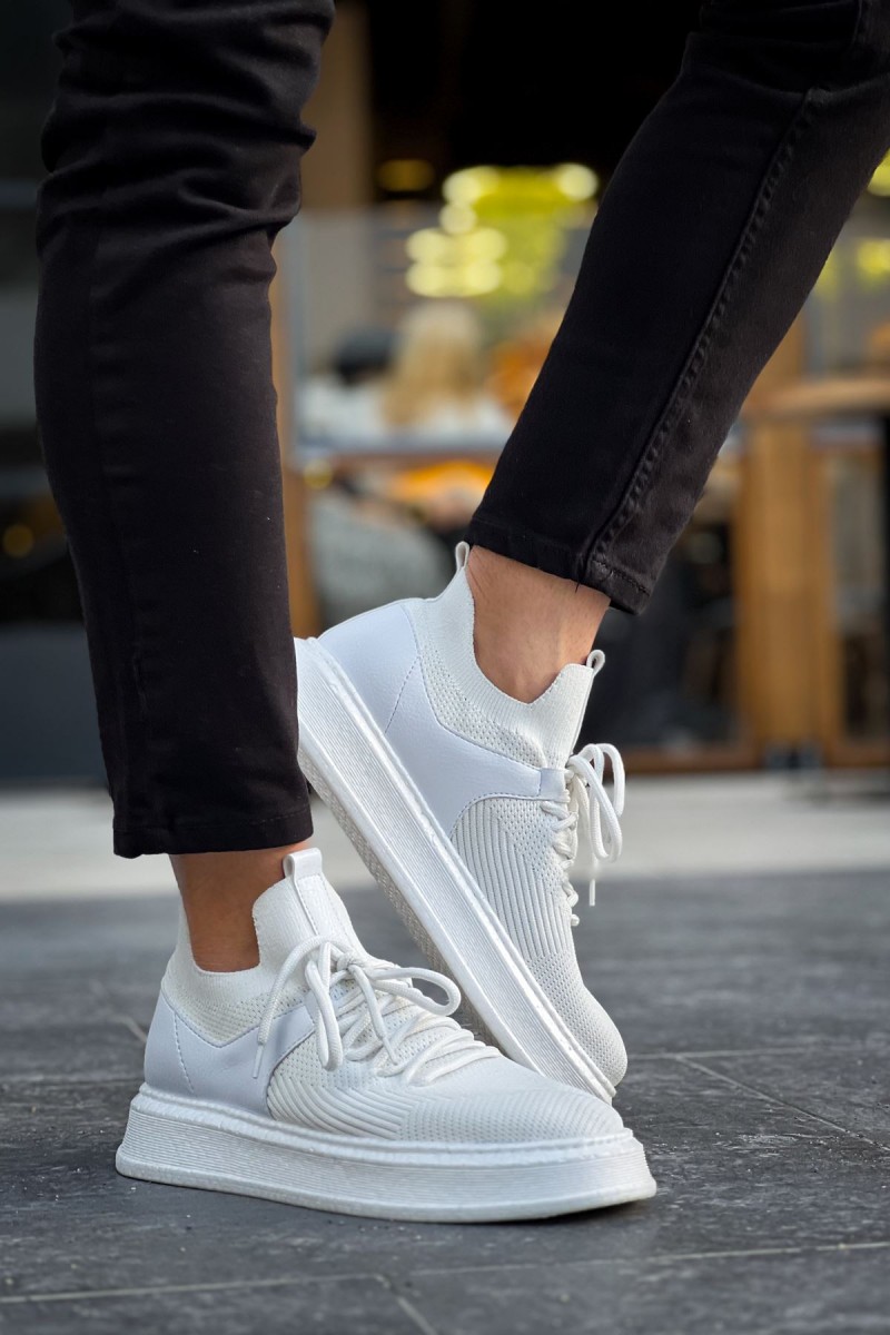 Erkek Sneaker - Beyaz - 2408