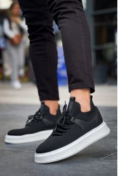 Erkek Sneaker - Siyah Beyaz - 2408