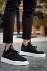 Erkek Sneaker - Siyah Beyaz - 2408