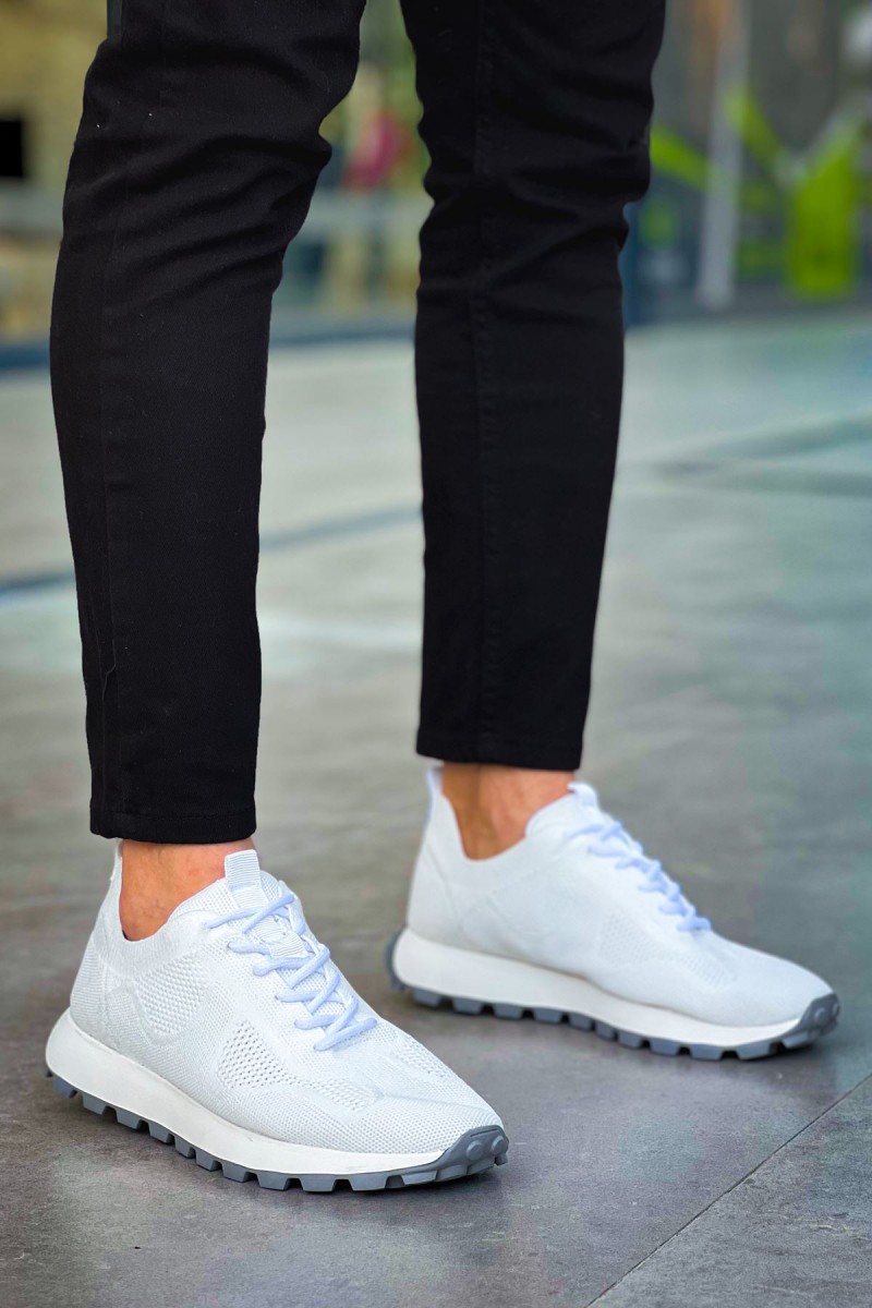 Mens Sneakers - White - 2409
