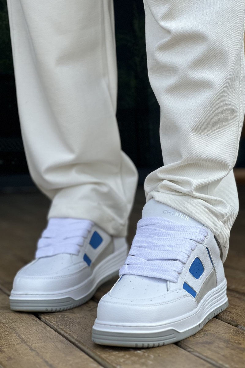 Erkek Sneaker - Beyaz Mavi - 2410