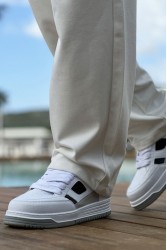 Erkek Sneaker - Beyaz Siyah - 2410