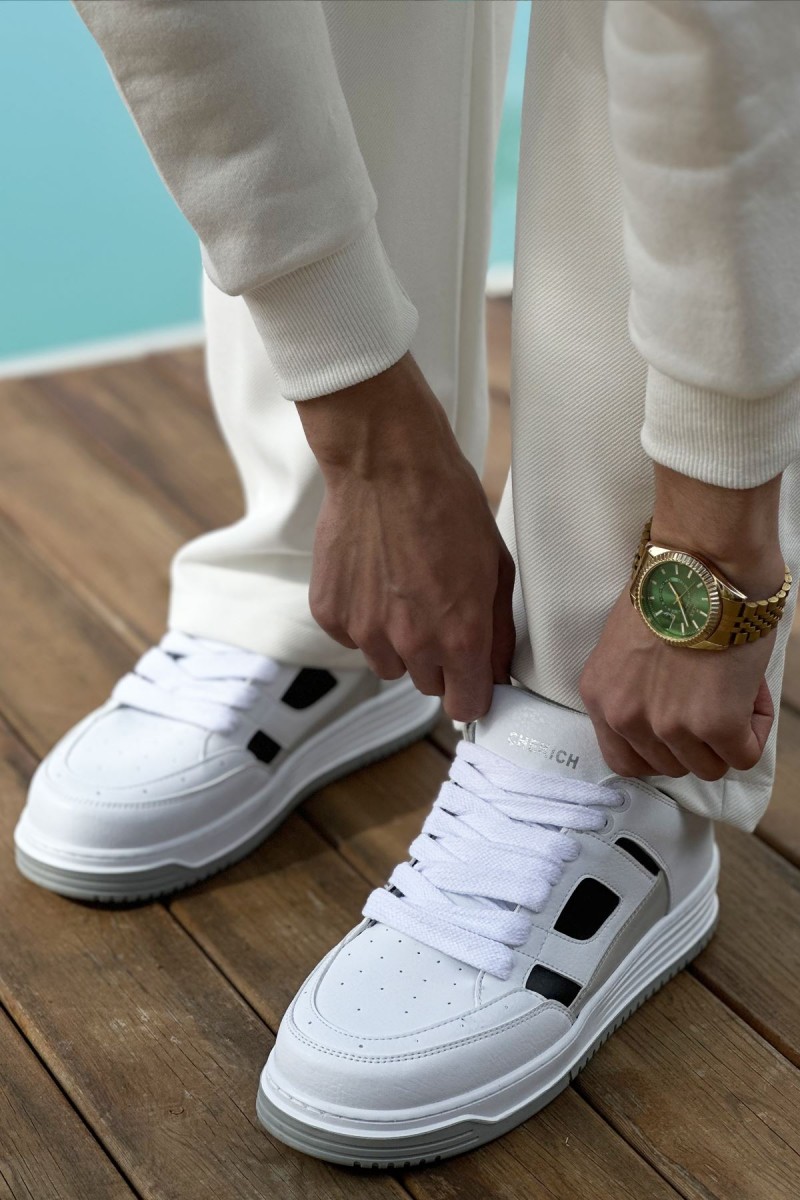 Erkek Sneaker - Beyaz Siyah - 2410