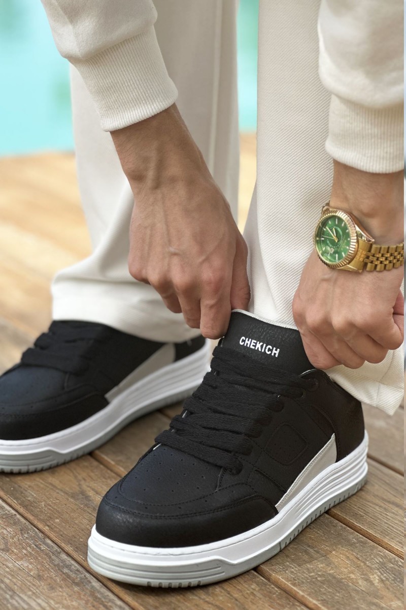 Erkek Sneaker - Siyah Beyaz - 2410