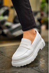 Erkek Mokasen - Beyaz - 2417