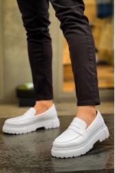 Erkek Mokasen - Beyaz - 2417