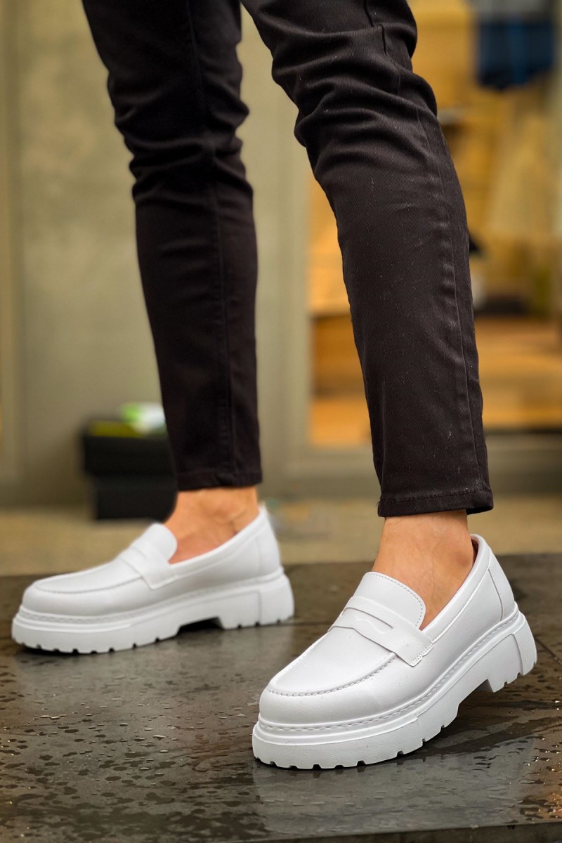 Erkek Mokasen - Beyaz - 2417