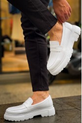 Erkek Mokasen - Beyaz - 2417