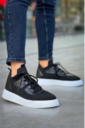 Erkek Sneaker - Siyah Beyaz - 2425