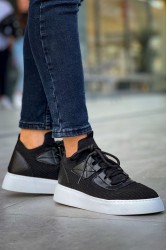 Erkek Sneaker - Siyah Beyaz - 2425