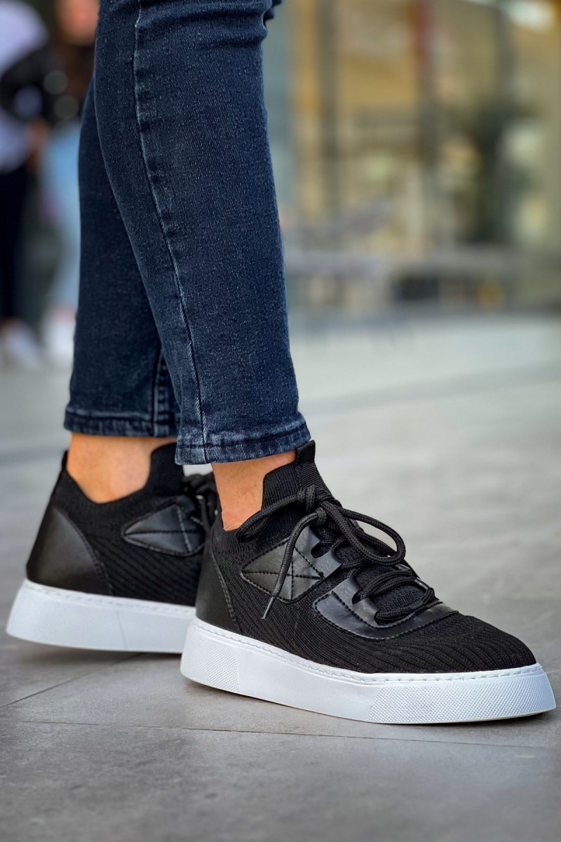 Erkek Sneaker - Siyah Beyaz - 2425