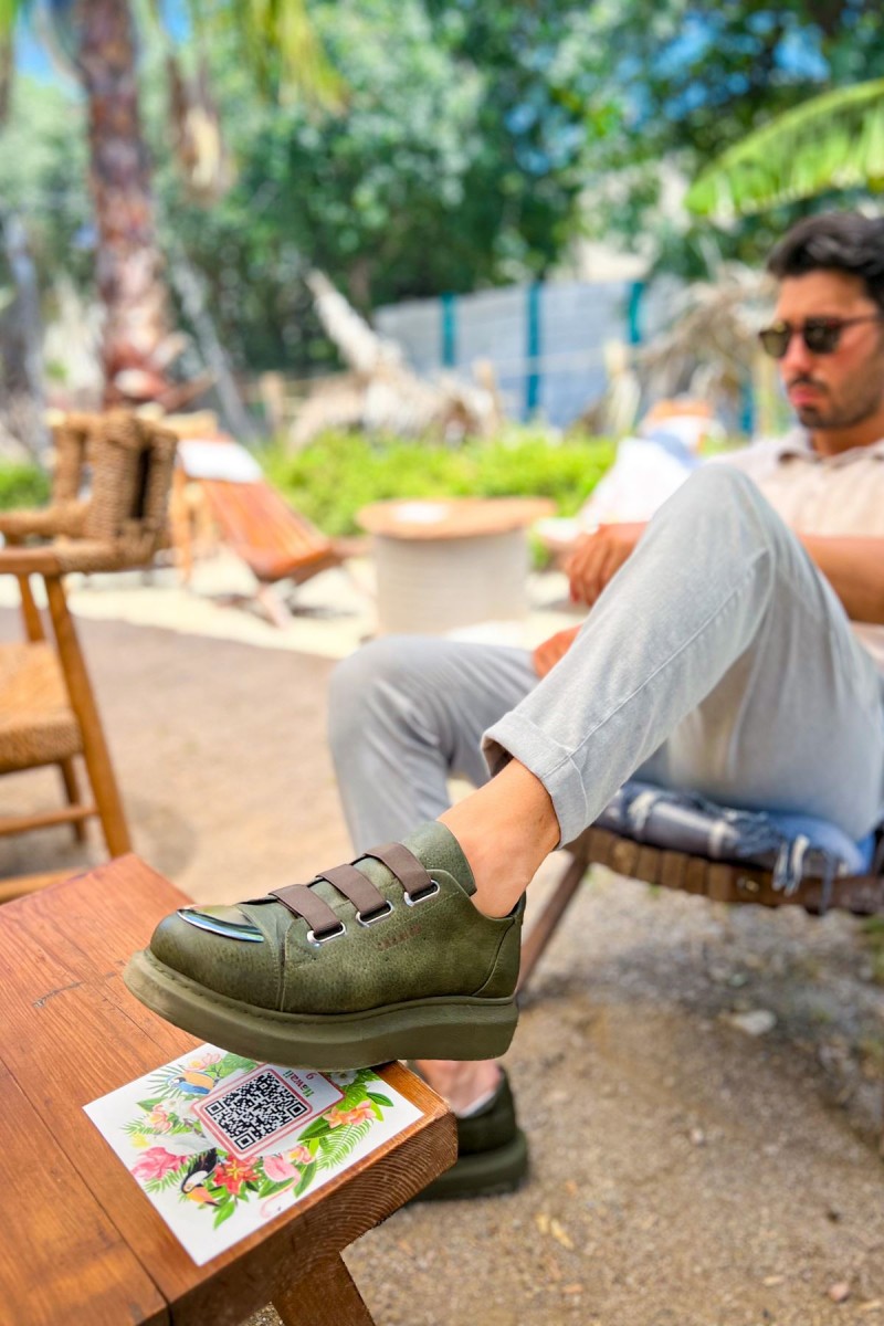 Erkek Sneaker - Haki - 251 - 2