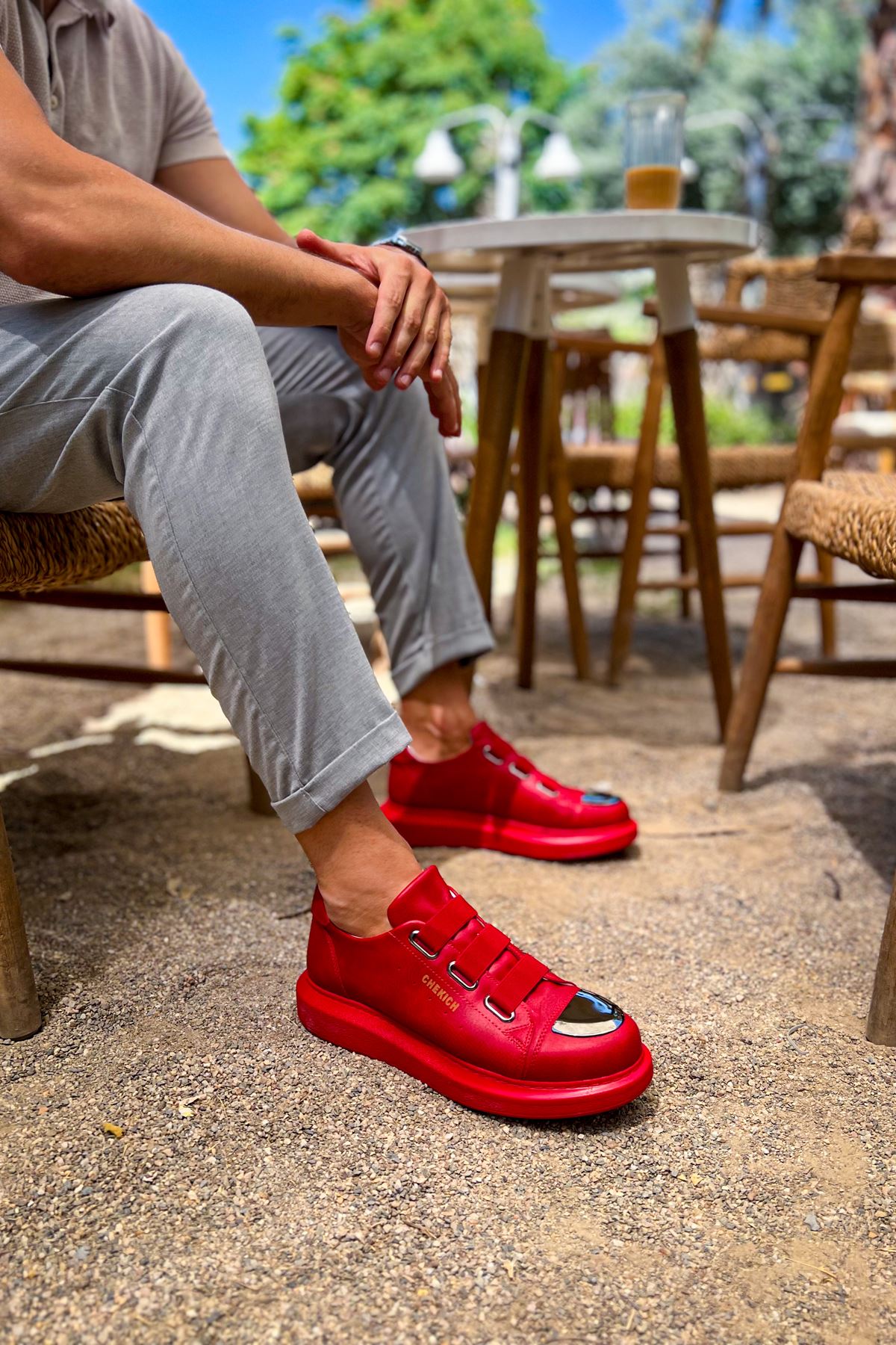 Erkek Sneaker - Kırmızı  - 251