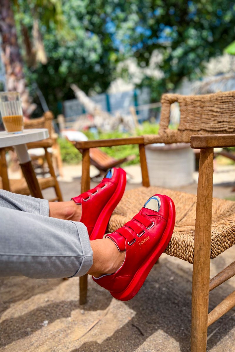 Erkek Sneaker - Kırmızı  - 251